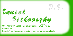 daniel vitkovszky business card